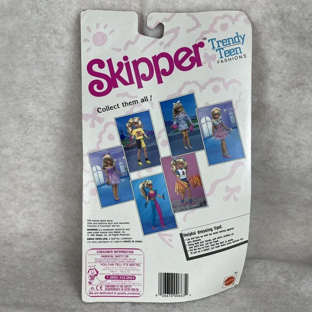 NIP MATTEL‎ Barbie 1992 Skipper Trendy Teen Work Out Set Clothes #663